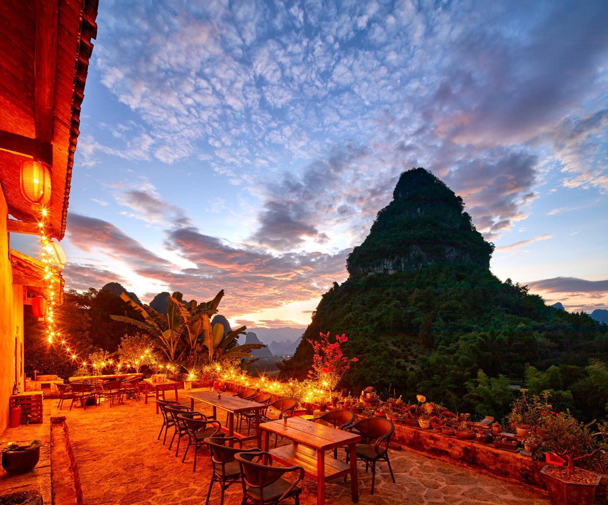 Yangshuo Yunshe Mountain Guesthouse Kültér fotó
